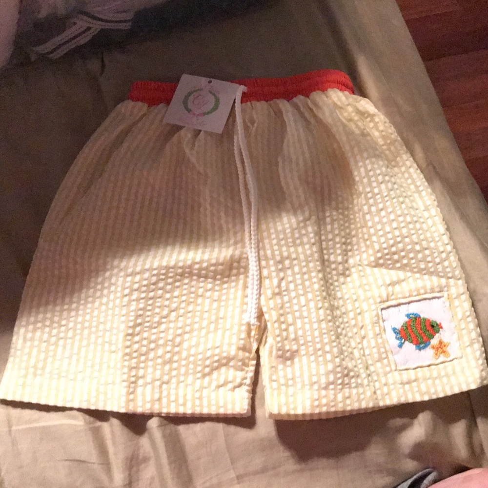 NWT smocked swim shorts